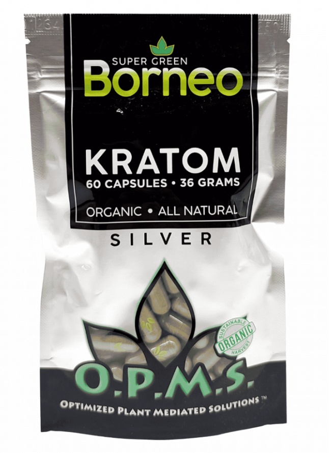 [INTER02864] OPMS (SUPER GREEN BORNEO KRATOM 60 CAP 36 GRAM)