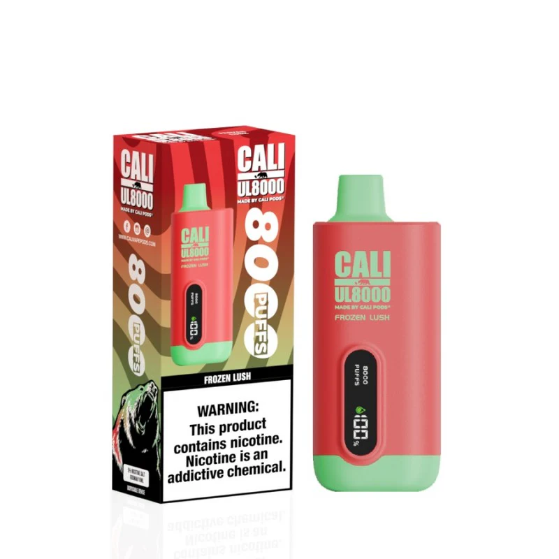 [INTER00361] CALI (CALI UL DISPOSABLE 8000 PUFFS BOX OF 6 FROZEN LUSH)