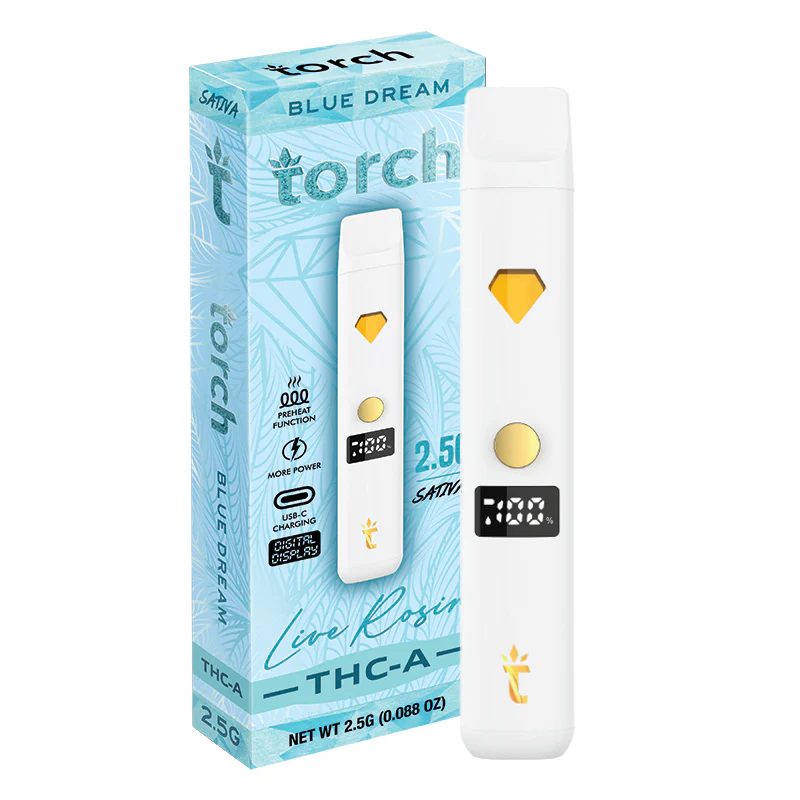 [INTER03508] TORCH  THCA (2.5G THC A LIVE ROSIN DISPOSABLE BLUE DREAM SATIVA FGS)
